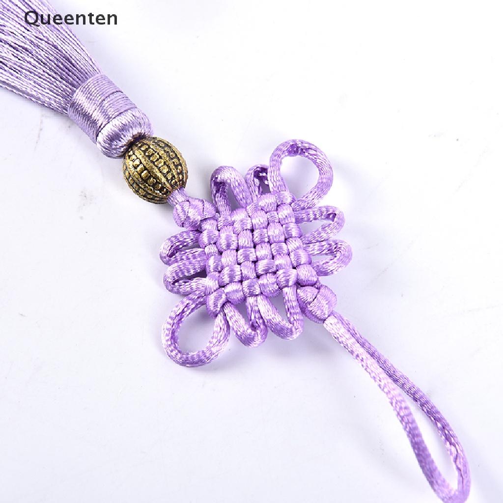 Queenten 2pcs Chinese Knot Jubilant Tassel Home Decoration Pendant DIY Craft Tassel Fringe VN