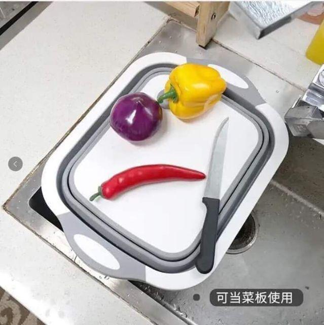 Chậu kèm thớt gấp gọn
