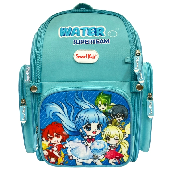 Ba Lô Chống Gù Water Super Team B-011 - Màu Xanh Nhạt