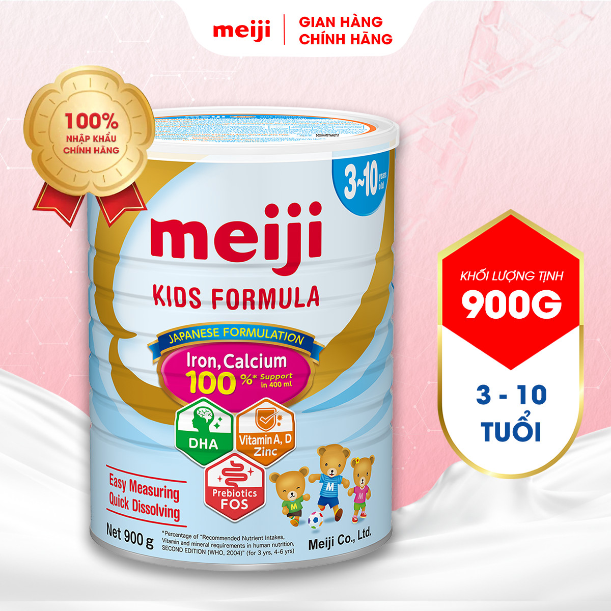 Thực phẩm bổ sung Meiji Kids Formula - Nhập khẩu chính hãng (900g)
