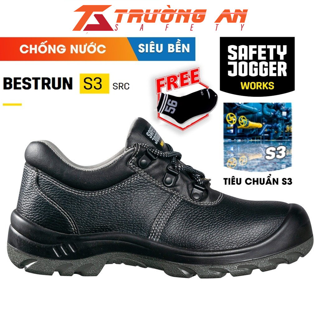 Giày bảo hộ lao động Safety Jogger Bestrun S3 - cổ thấp, chống thấm nước - chính hãng Safety Jogger