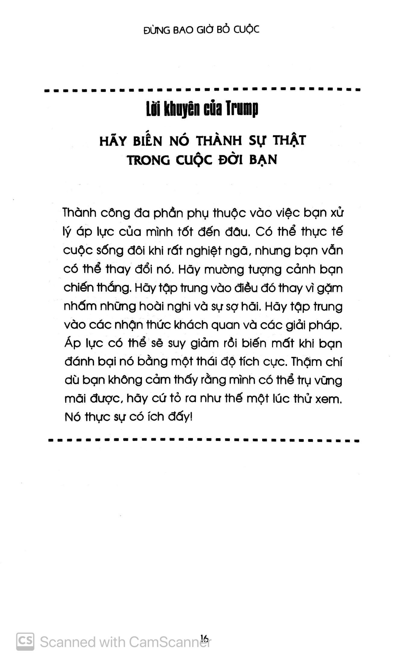 Trump - Đừng Bao Giờ Bỏ Cuộc (Tái Bản 2022)