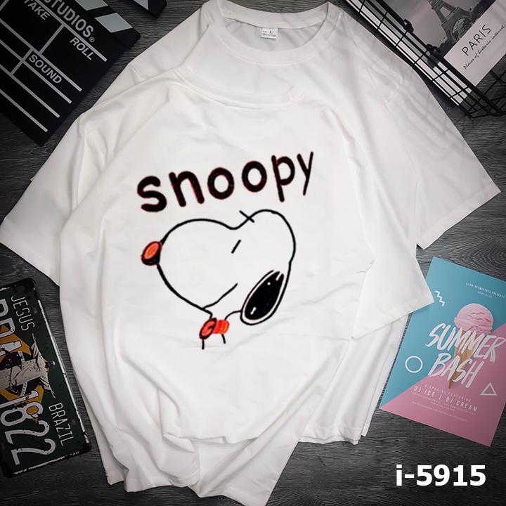 Áo Thun Unisex Nữ Chú Chó snoopy Hoạt Hình