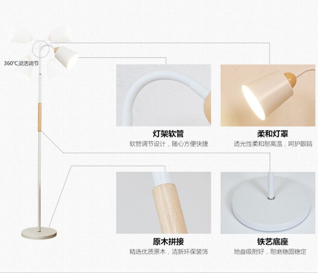 Đèn cây đứng - Đèn sàn trang trí nội thất - Kèm bóng LED cao cấp