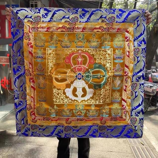 Khăn Chày Kim Cương Kép trải bàn thờ, bàn đọc Kinh Sách, bàn giảng Pháp … 