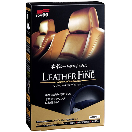 Chai Vệ Sinh Và Bảo Dưỡng Nội Thất Ghế Da Ô Tô Leather Fine Cleaner L-50 SOFT99 100ml