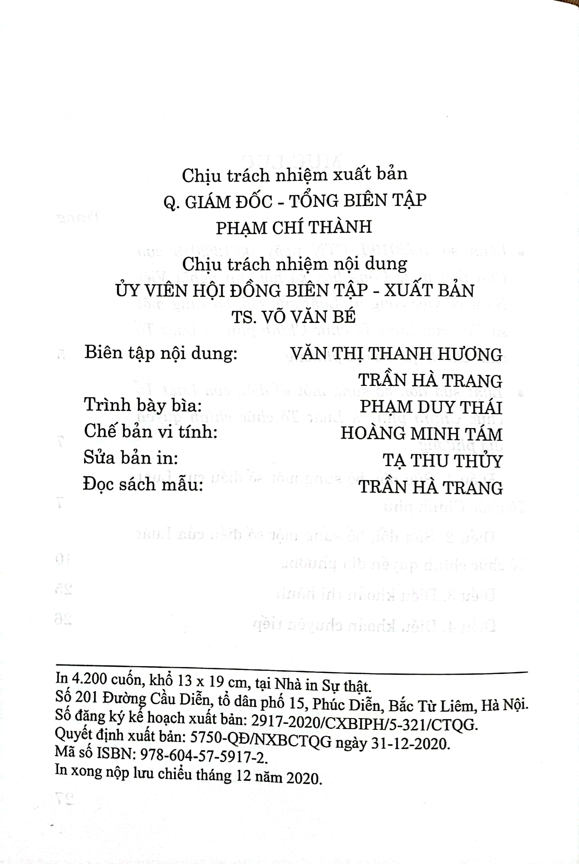 Luật sửa đổi, bổ sung một số điều của Luật Tổ chức Chính phủ và Luật Tổ chức Chính quyền địa phương