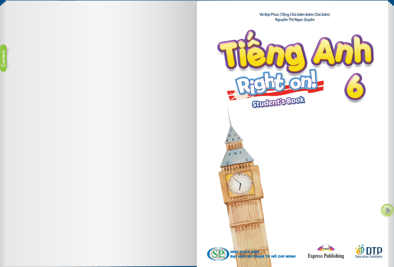 Tiếng Anh 6 Right on! Sách mềm sách học sinh
