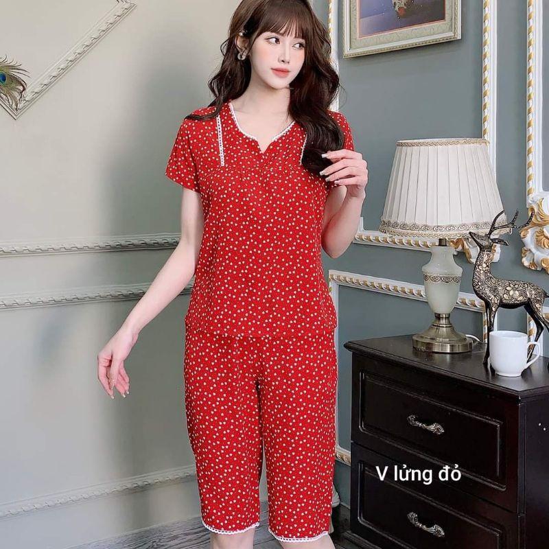 Quần áo mặc nhà cổ ren siêu xinh