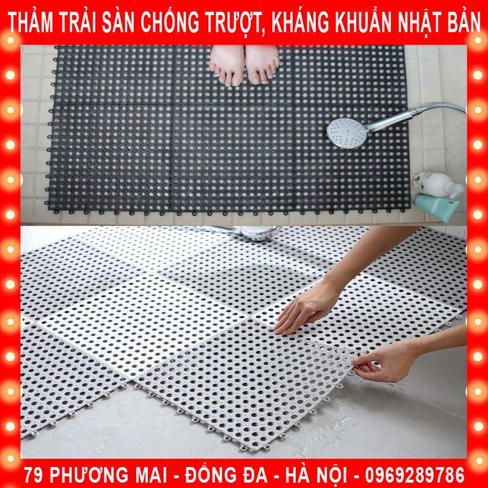 Tấm Thảm Nhựa Lót Sàn Lỗ Kháng Khuẩn Chống Trơn, Trượt, KT30*30cm Sạch Sẽ, Thoáng Mát, Êm Chân, An Toàn