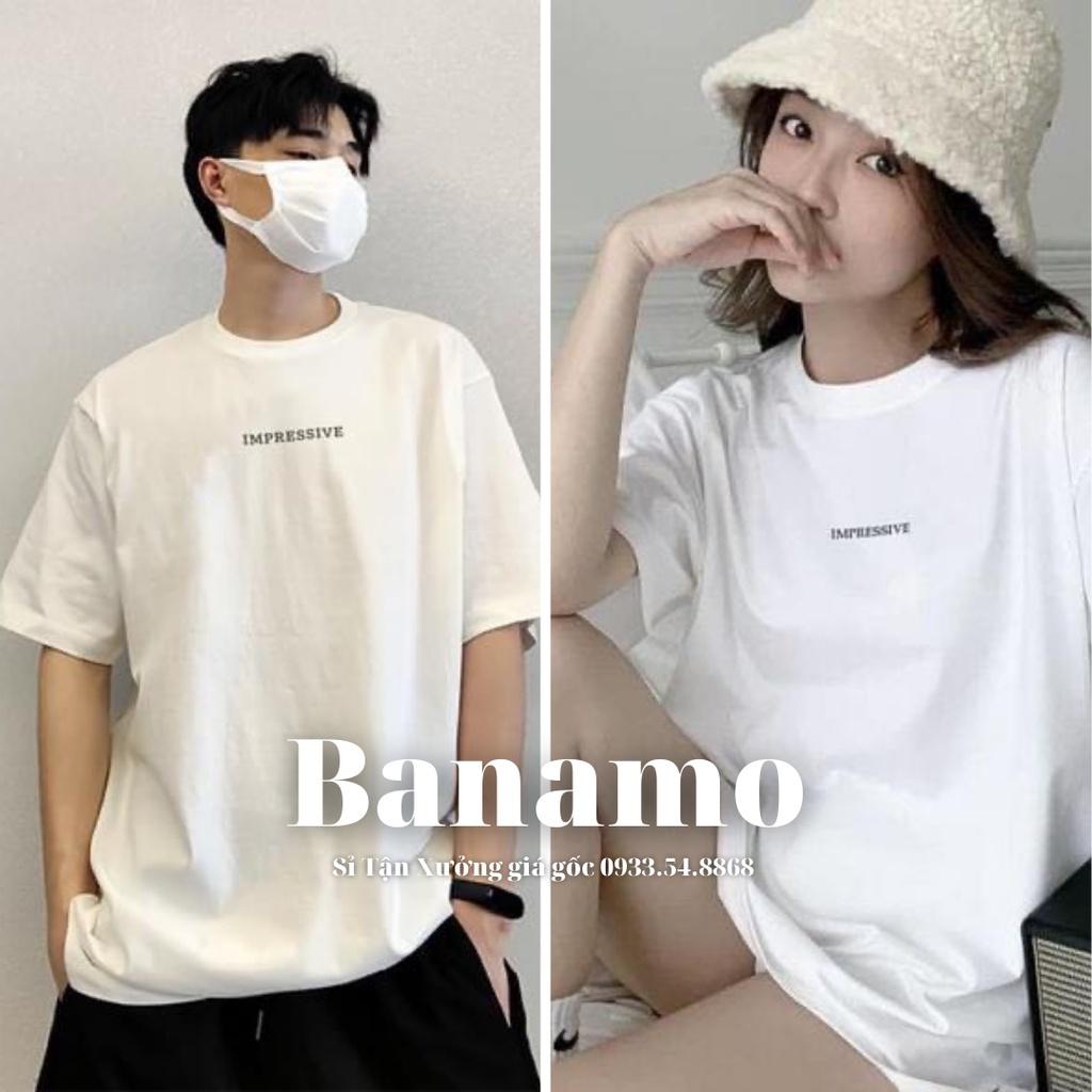 Áo thun nam nữ unisex impressive thời trang Banamo fashion áo phông tay lỡ form rộng 3126