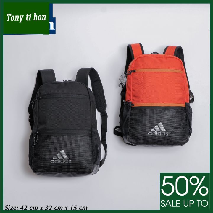 Tony tí hon - Balo ADD logo in mặt trước phối lưới có ngăn laptop riêng
