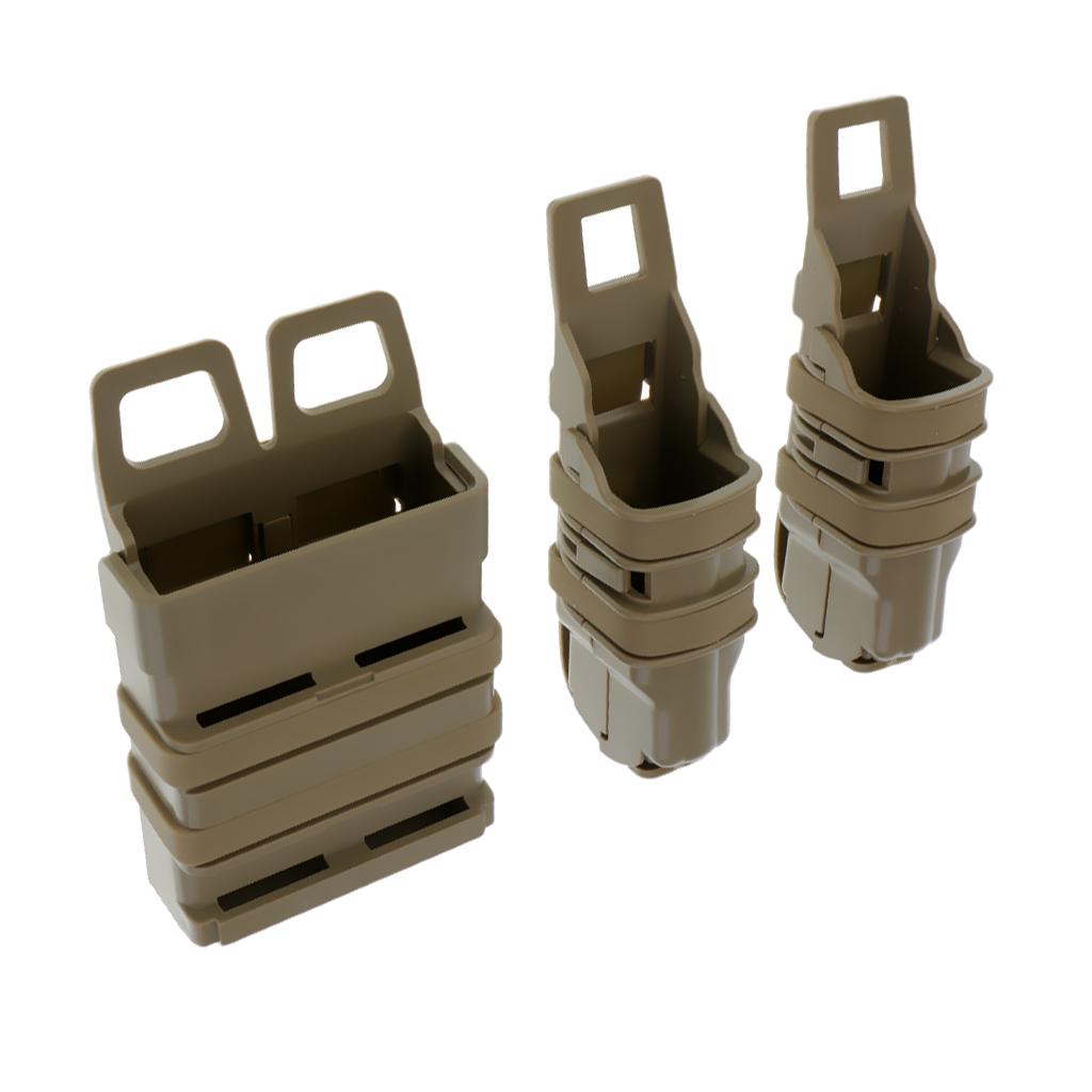 2 in 1 Tactical Fast Mag Pouch Holster Set Pack Bag Tool Pocket,Hunting