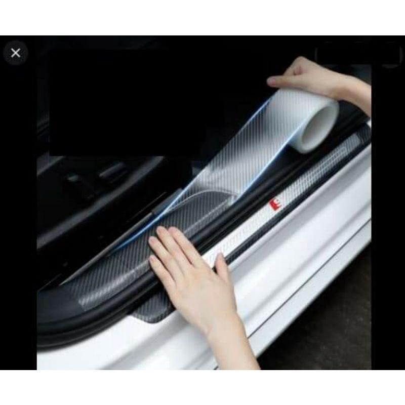 Cuộn Các Bon Trắng Vân Các Bon 5D Chống Trầy Xước Xe