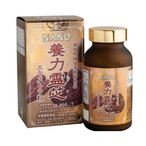 Nấm linh chi đỏ Nichiei Bussan Nano Nourishing Reishi 300 viên (Nội địa Nhật Bản)
