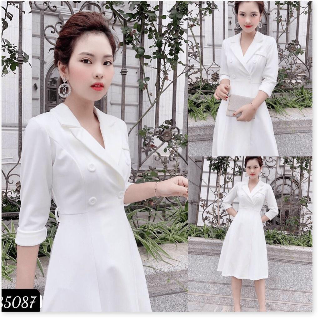 ĐẦM XOÈ TRẮNG VINTAGE SANG TRỌNG XINH XẮN , CHO CÁC NÀNG/ CÓ ĐỦ SIZE KME FASHION
