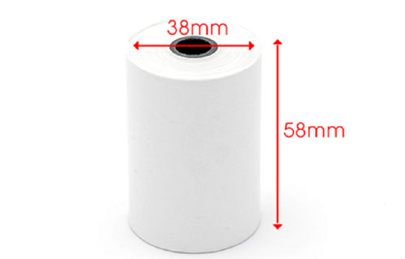 10 cuộn giấy nhiệt in bill, in hóa đơn (thermal paper) TNS khổ K57mm x 38mm dùng cho máy cà thẻ ngân hàng, máy in cầm tay, máy tính tiền POS