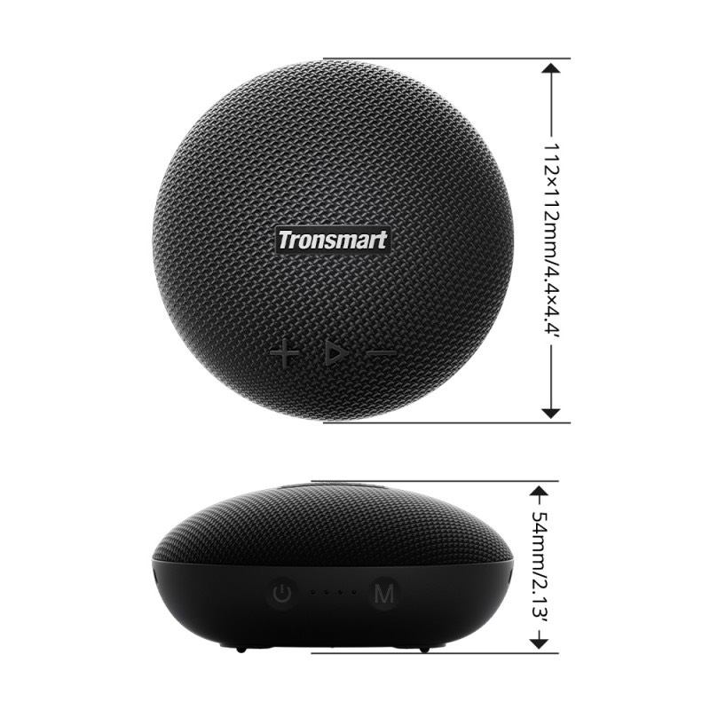 Loa Bluetooth 5.0 Tronsmart Splash 1 Tích hợp đèn LED Chống nước IPX7 Công suất 15W Công nghệ âm thanh SoundPulse TWS - Hàng chính hãng
