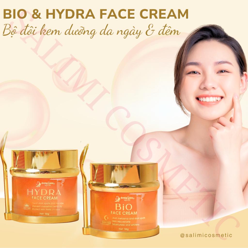 COMBO Kem Dưỡng Da Ngày Đêm HYDRA &amp; BIO FACE CREAM - Mờ Đóm Nâu, Nám, Tàn Nhang, Da Trắng Bật Tông