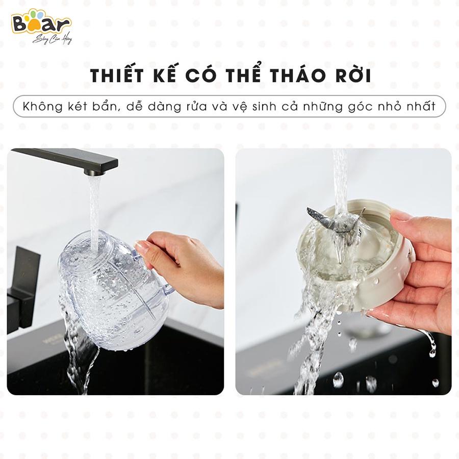 Máy Xay Sinh Tố Cầm Tay Bear, Xay Hoa Quả Công Suất Lớn, Chất Liệu An Toàn LLJ-D04A1 - Hàng Chính Hãng Bảo hành 18 Tháng