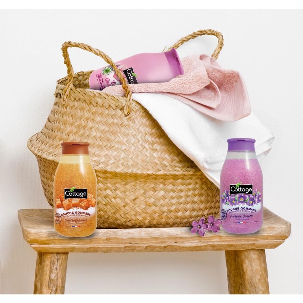 Sữa tắm tẩy tế bào chết Cottage, dung tích 270ml, hương Violet
