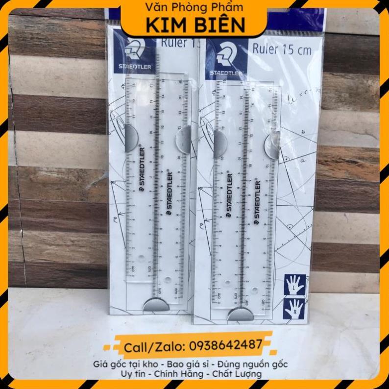 ️sỉ vpp,sẵn hàng️ Thước kẻ màu trong suốt làm bằng nhựa 15cm bộ 2 cây  thương hiệu starler - VPP Kim Biên