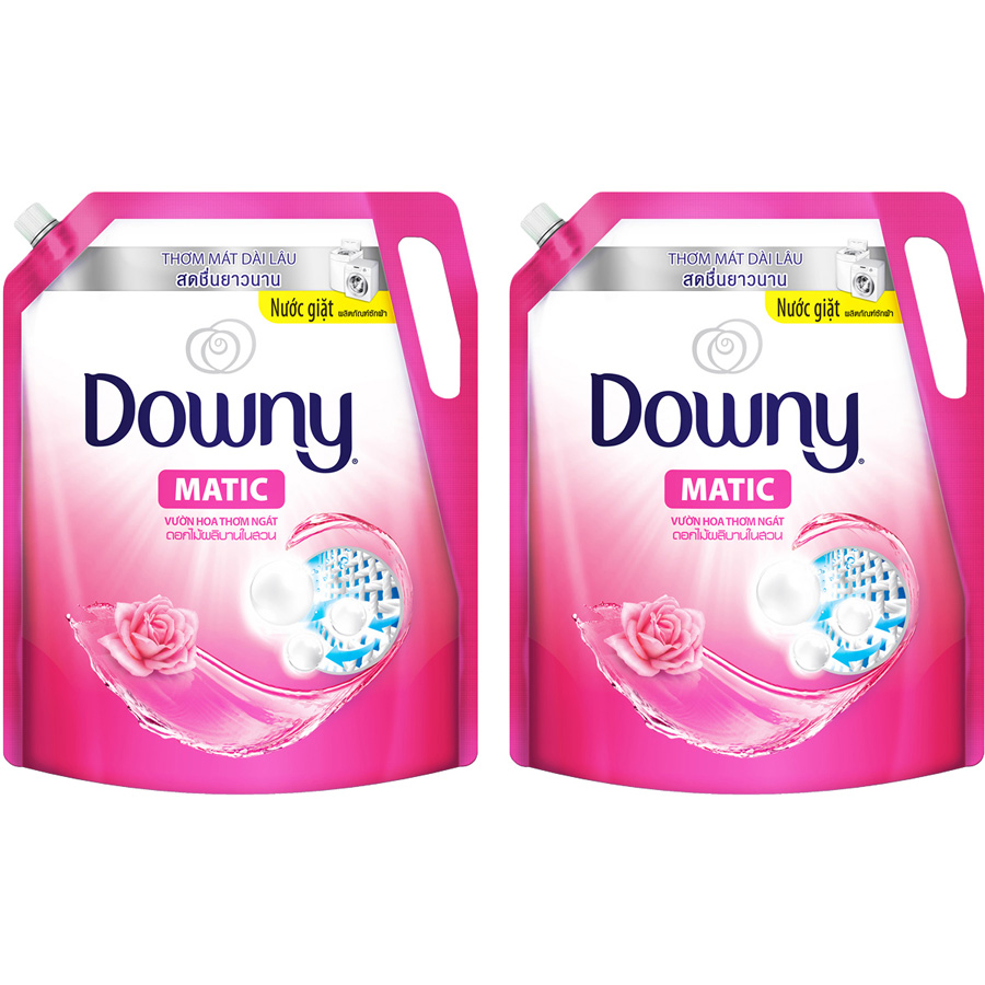 Combo 2 Túi Nước Giặt Downy Vườn Hoa Thơm Ngát Dạng Túi 2.15KG