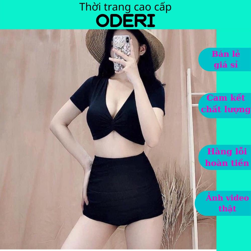Bikini, Đồ Bơi Đi Biển Hai Mảnh Xoắn Ngực Nhiều Màu ODERI HM-005