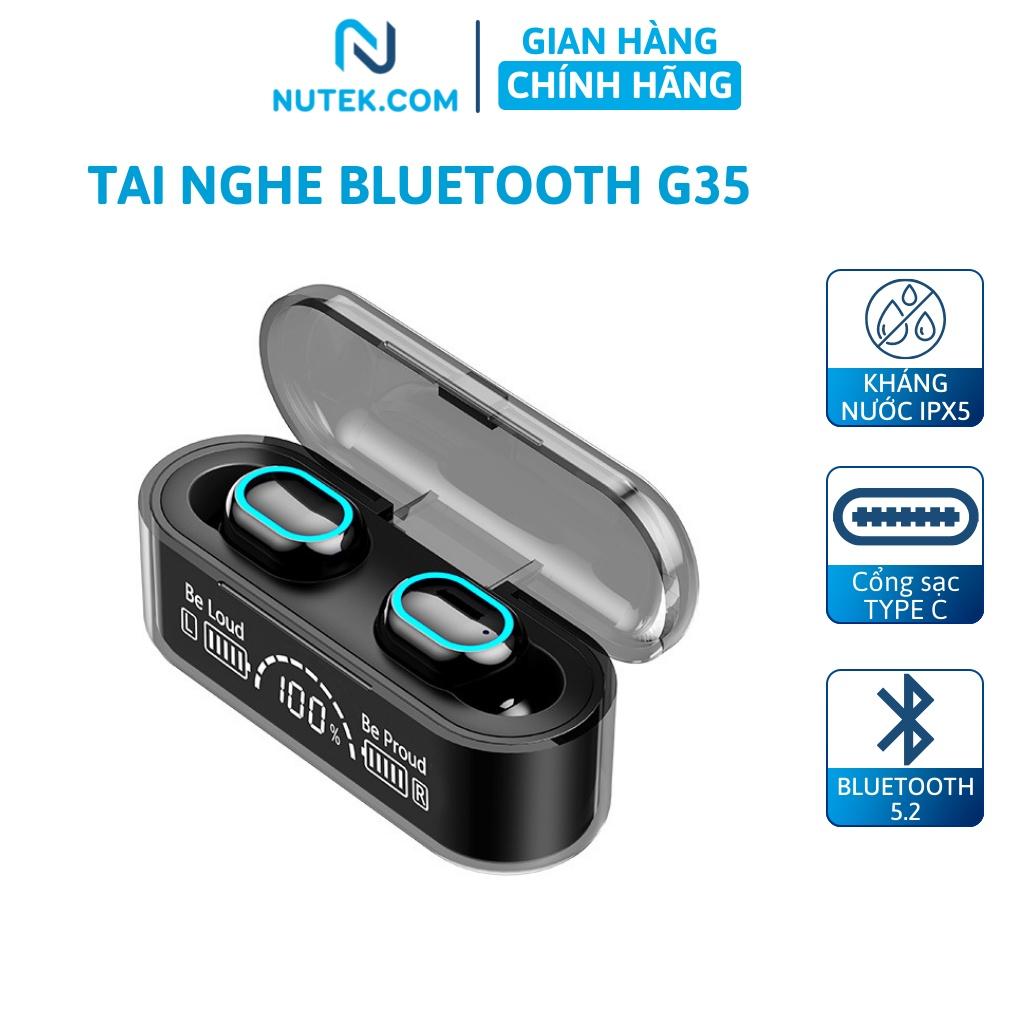 Tai nghe bluetooth gaming NUTEK G35 không dây thể thao V5.2 cảm ứng chống nước IPX5