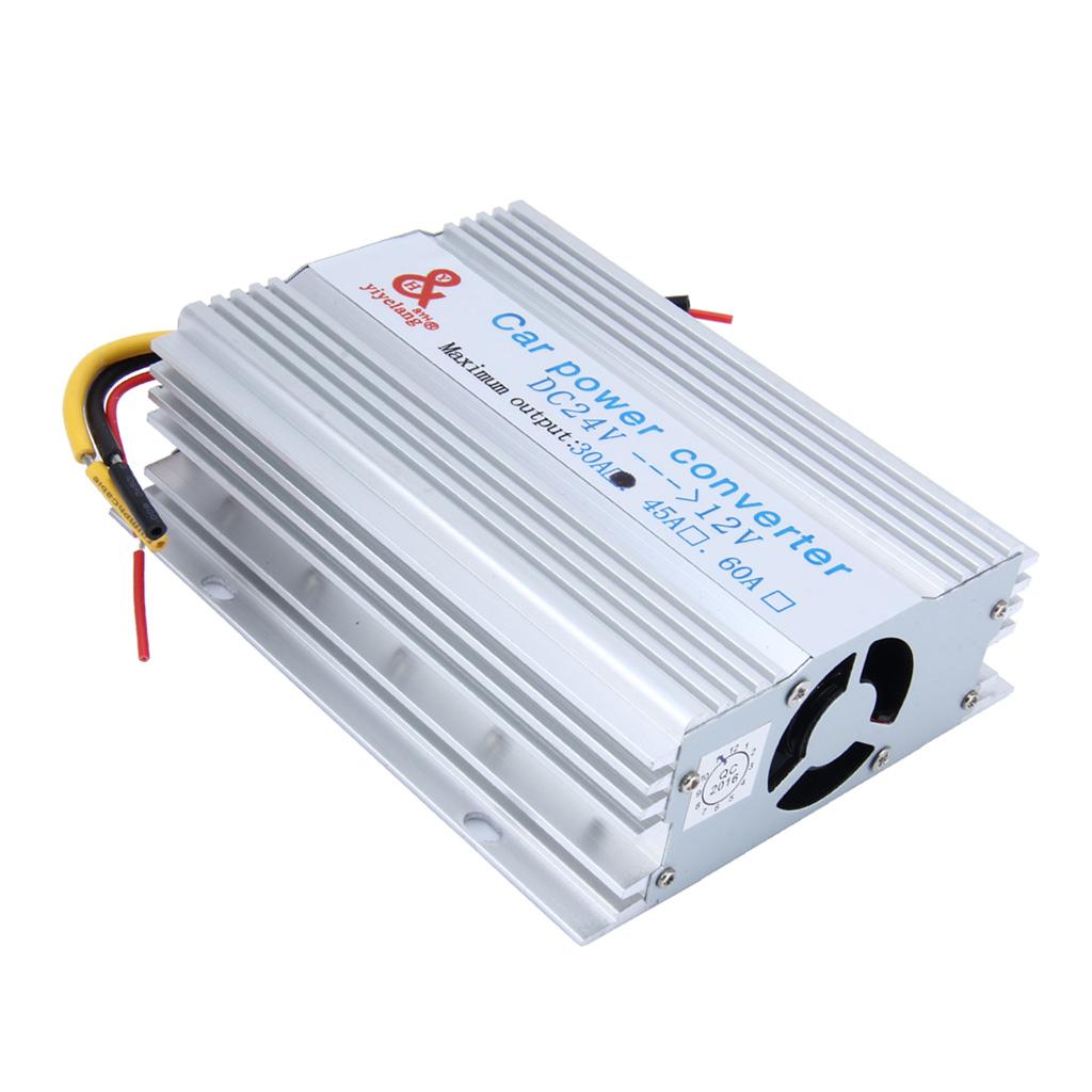 Car Power Supply DC 24V to 12V 30A Converter Inverter Transformer