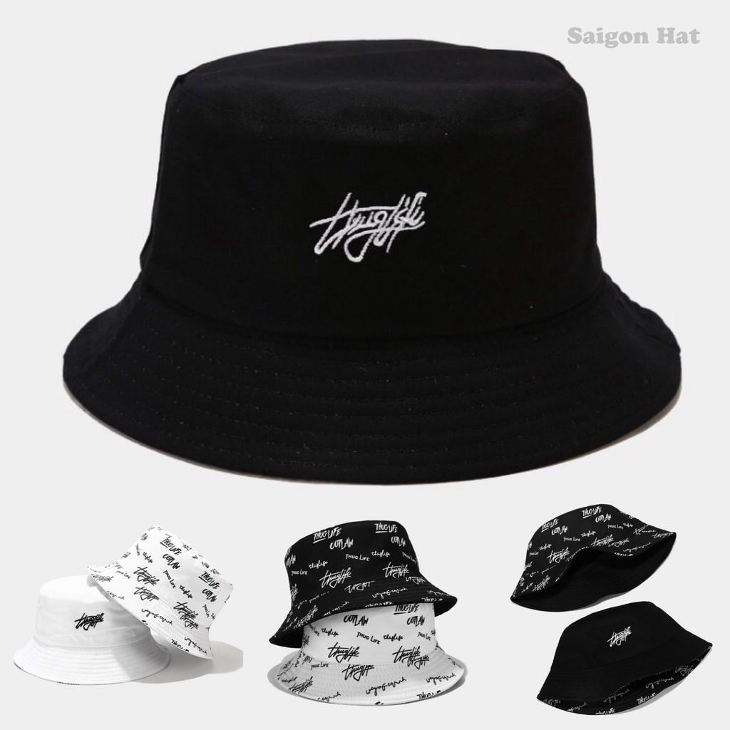 Mũ bucket nam nữ THUGLIFE nón bucket tai bèo 2 mặt phong cách cá tính SAIGON HAT