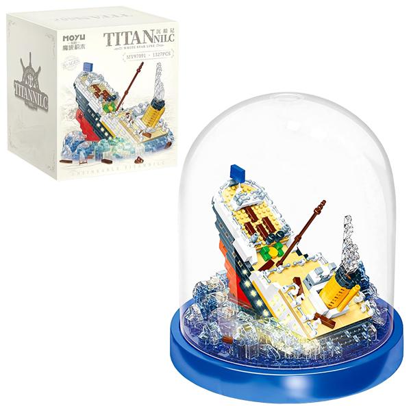 Đồ Chơi Lắp Ráp Mô Hình Tàu Titanic Tình Yêu Bất Diệt - Moyu 97091 (1327 Mảnh Ghép)