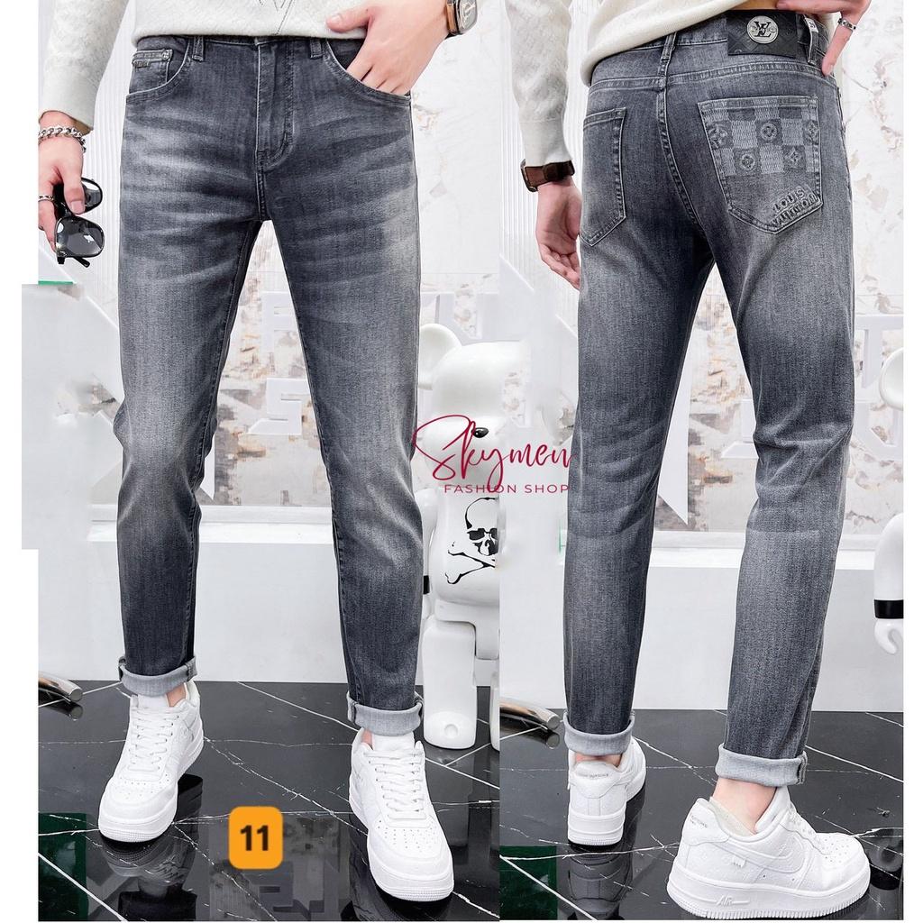 Quần jean nam dài cao cấp phong cách hàn quốc mẫu đẹp 2023 chất jean co giãn - Skymen fashion TCS11