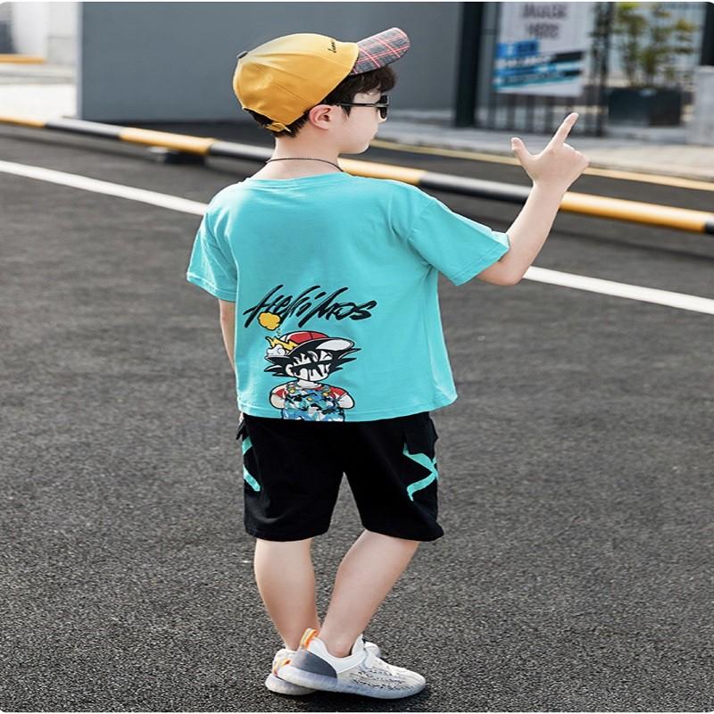 Bộ đồ bé trai Con Xinh cotton HIPHOP set quần áo trẻ em từ 5 đến 14 tuổi