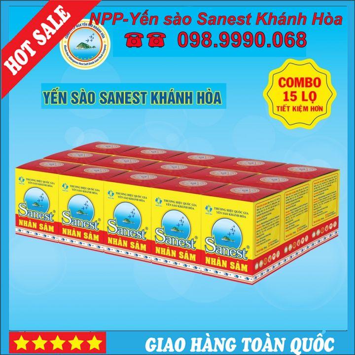 Nước Yến sào Khánh Hòa Sanest Fucoidan Nhân sâm đóng lọ 70ml - 700- 21%