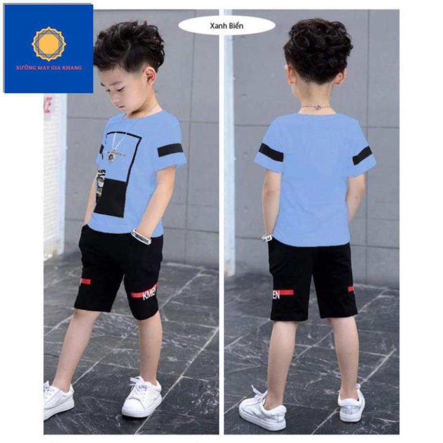 MS: 190305 - Đồ bộ quần áo thun bé trai, bé gái ngắn tay, thun cotton thoải mái vận động - Xưởng may Gia Khang