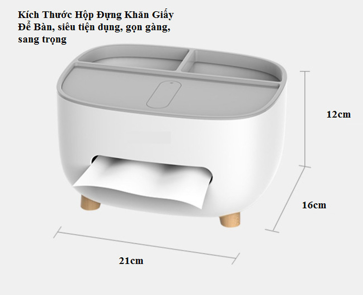 Hộp đựng khăn giấy, remote, điện thoại để bàn cao cấp, kệ lưu trữ đồ dùng đa năng siêu tiện dụng, hộp đựng giấy ăn Ecoco