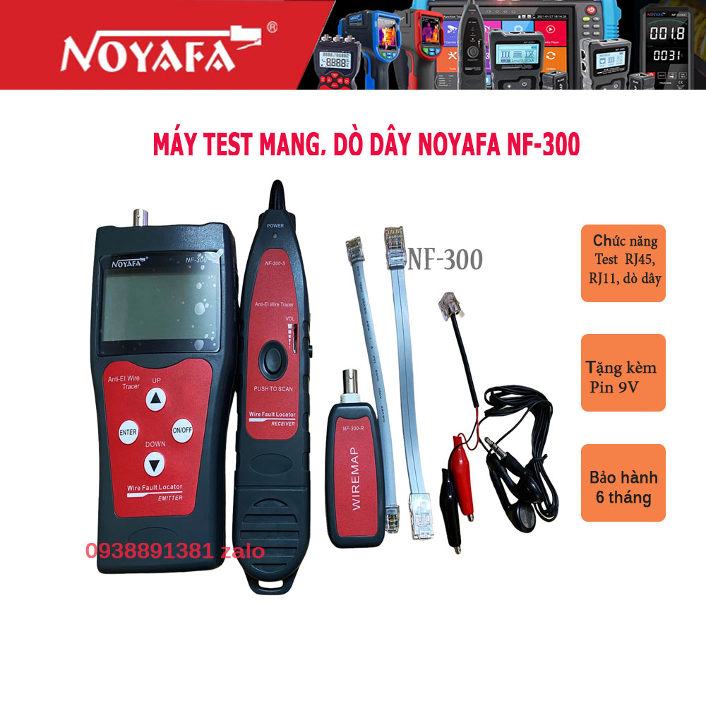 Máy test mạng, dò dây Noyafa NF-300 nhập khẩu chính hãng