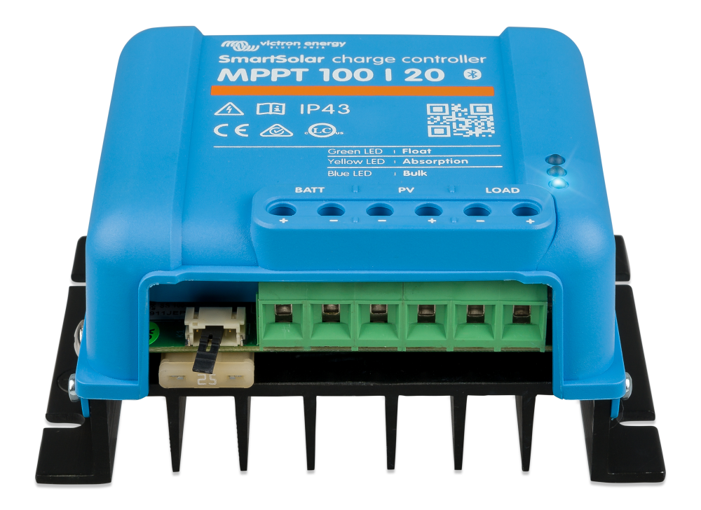 Bộ biến đổi điện năng từ tấm pin năng lượng mặt trời BlueSolar MPPT 100/20 Retail