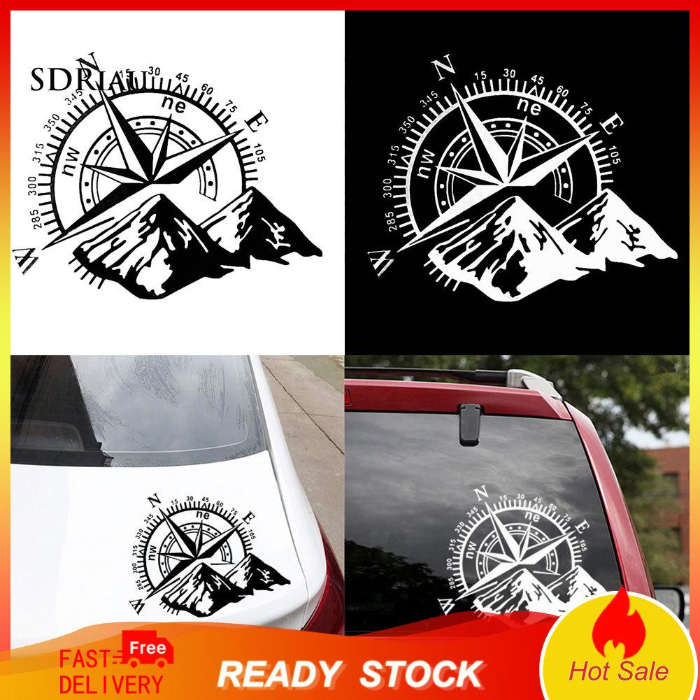 Sticker Dán Trang Trí Xe Hơi Hình La Bàn Độc Đáo