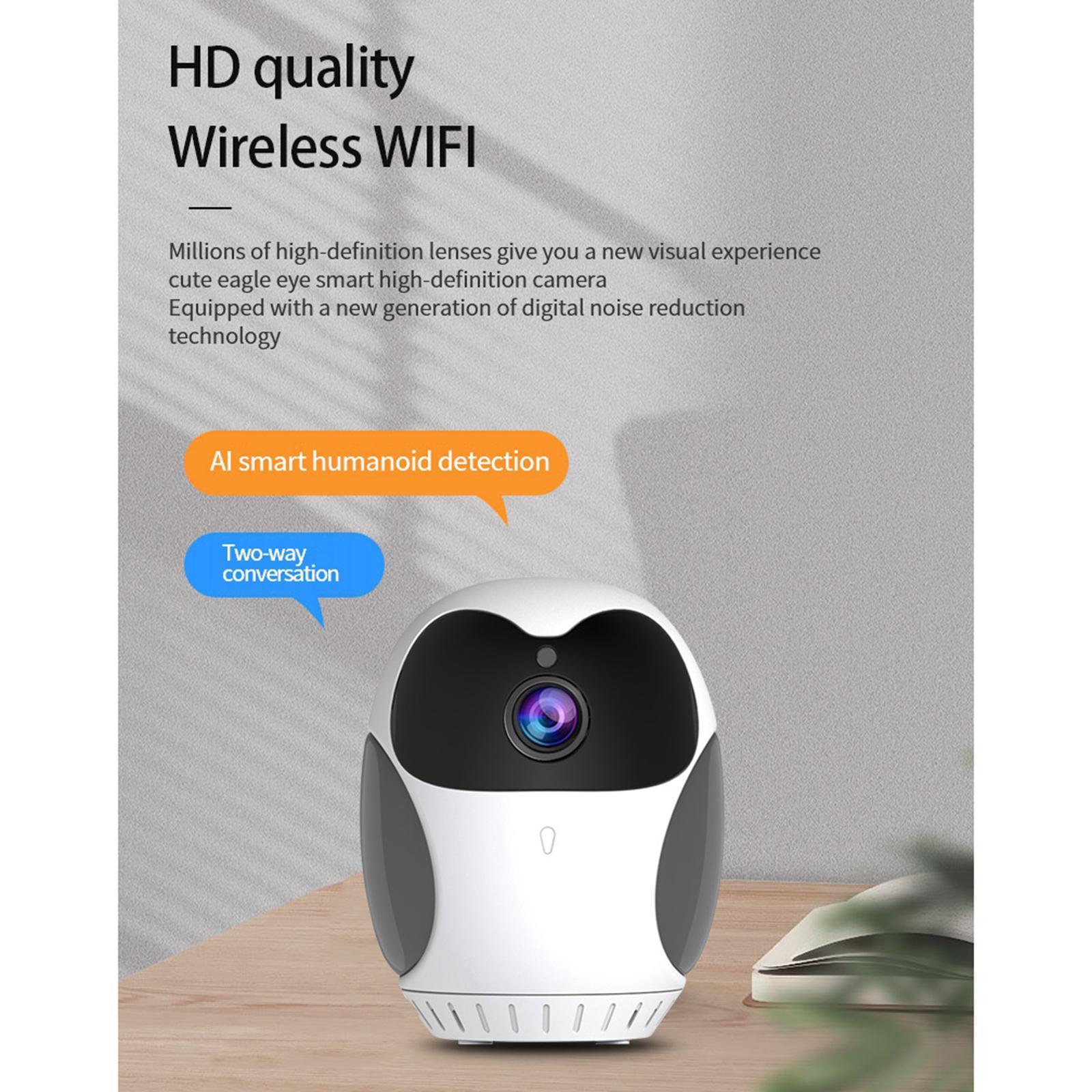 Smart Camera Security Cam 1080P WiFi for Nanny with Card Slot