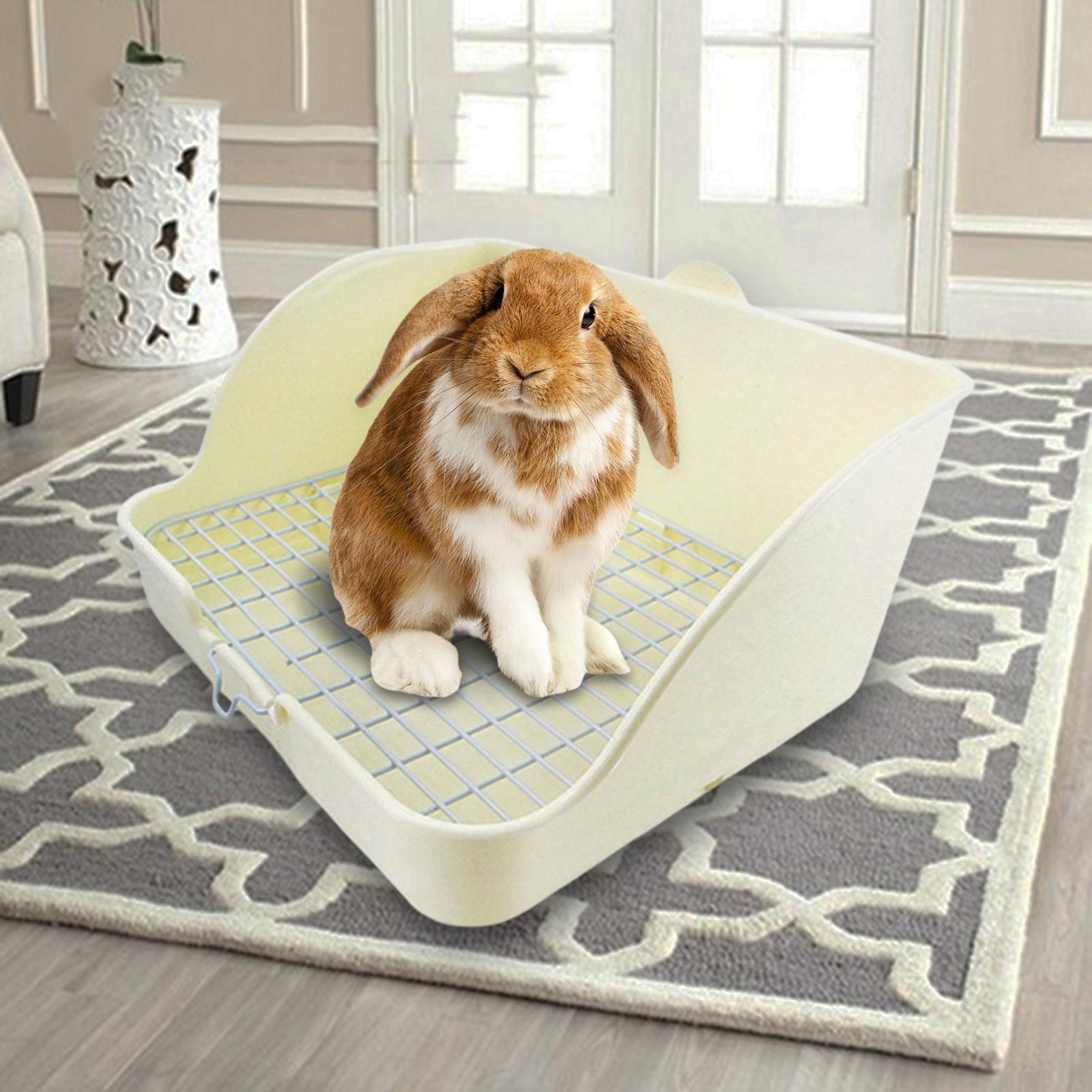 2x Rabbit Litter Box Hamster Guinea Pig Pet Toilet Small Animal Litter Tray