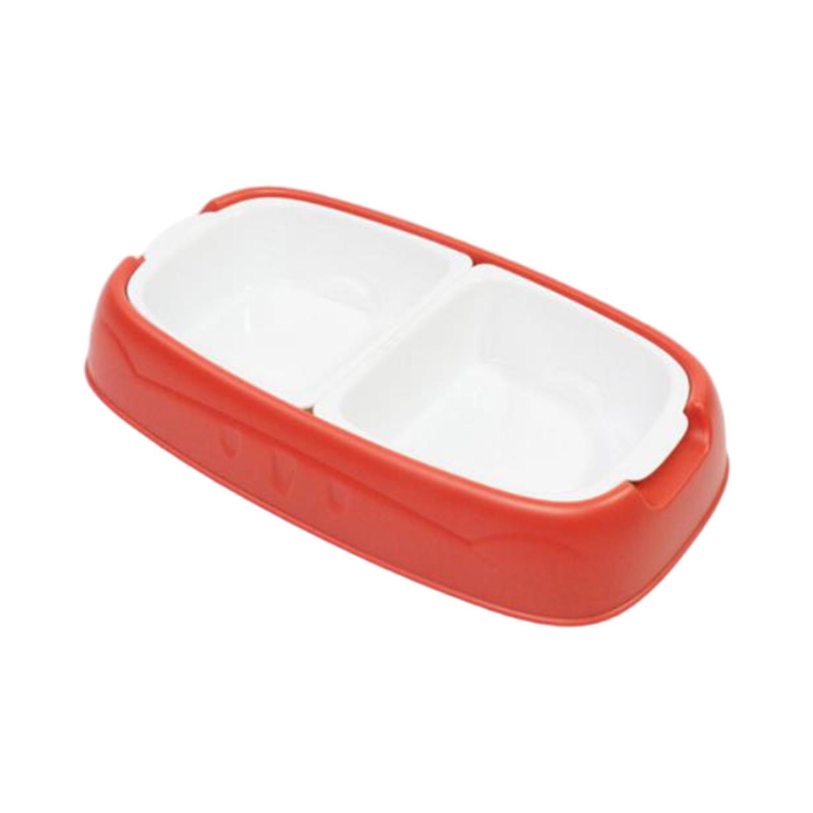 2x Pets Water Food Bowl Dog Cat Feeder Anti-Skid Puppy Dispenser Bottle