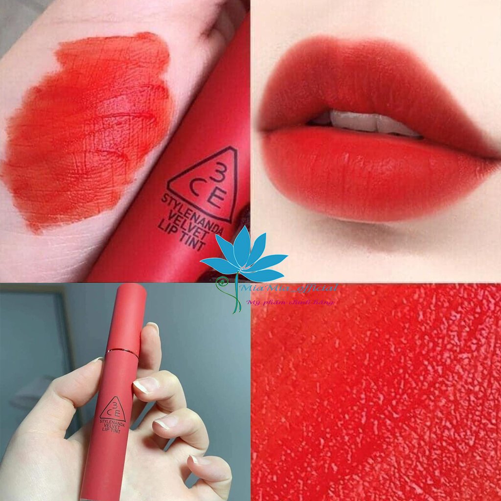 Son Kem Tint 3CE Velvet Lip Childlike – Màu Đỏ Cam Tươi Tắn Tôn Da Bền Màu Lâu Trôi [HÀNG CAM KẾT CHÍNH HÃNG 100%]