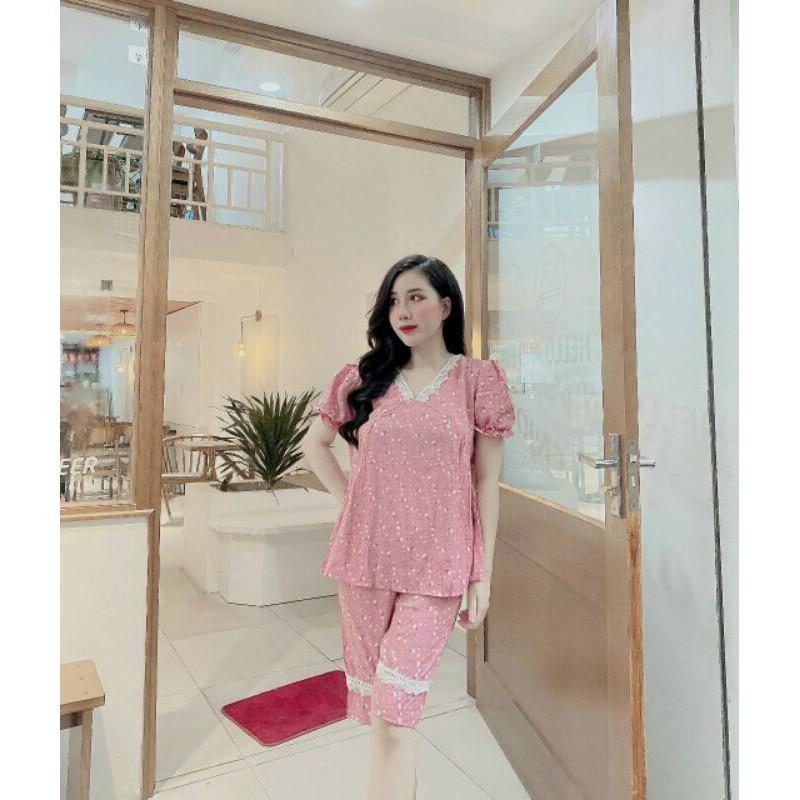 Bộ đồ bầu mặc nhà mùa hè chất mát