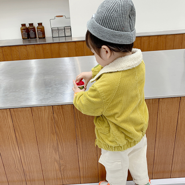 Áo khoác nhung lót lông trẻ em, chất dày dặn, mềm ấm, phong cách Hàn siêu đẹp, có màu cho cả bé trai và gái | MP18