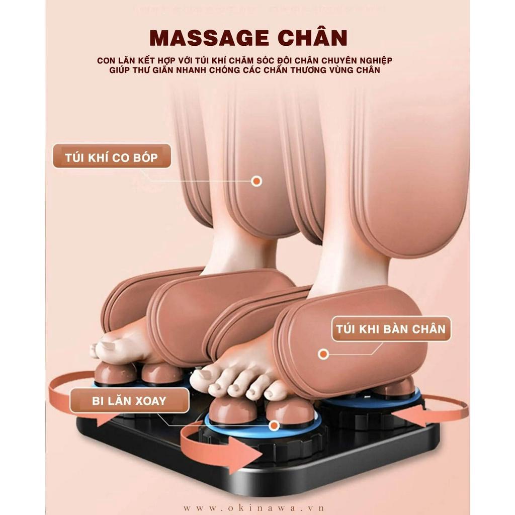 GHẾ MASSAGE OKINAWA OS 121 - CÔNG NGHỆ CON LĂN 3D