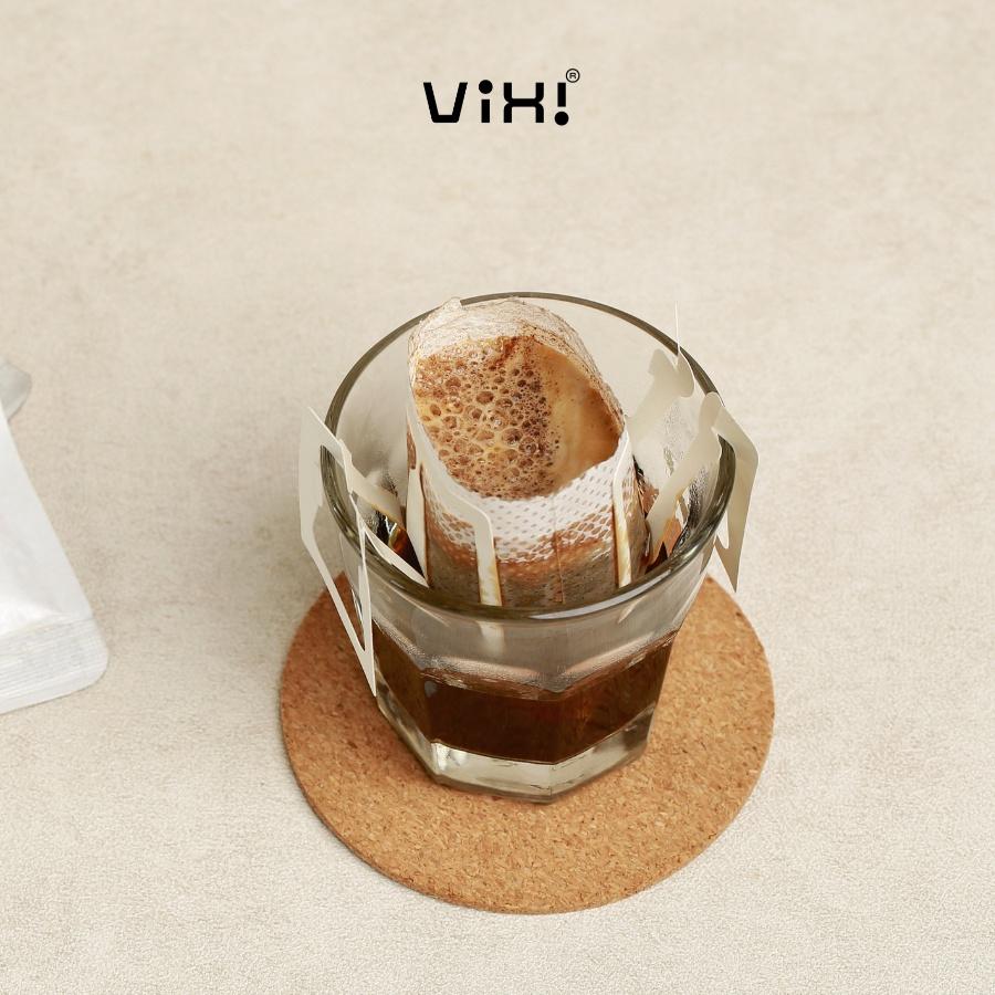 Cà phê Blend phin giấy ướp quế nguyên chất tiện lợi rang mộc ViXi 10g