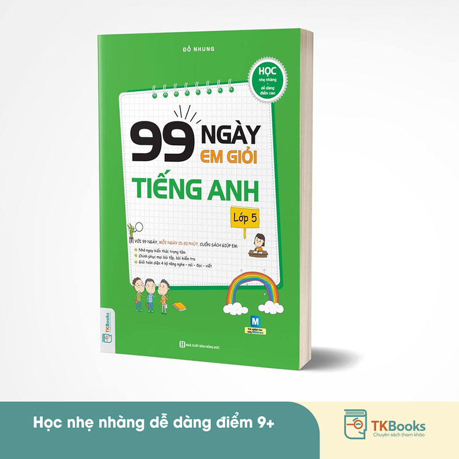 Combo 99 Ngày Em Giỏi Toán - Tiếng Việt - Tiếng Anh Lớp 5