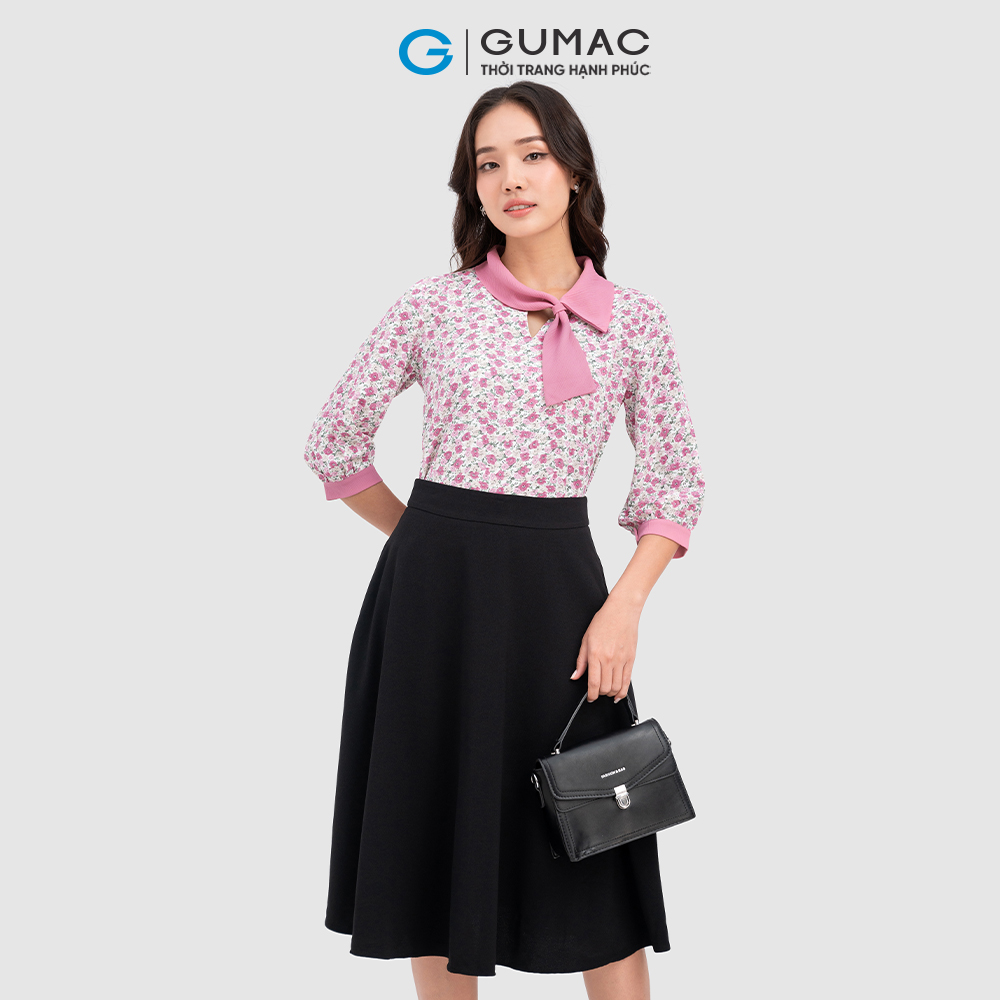 Chân váy xòe cơ bản thời trang GUMAC LV1004